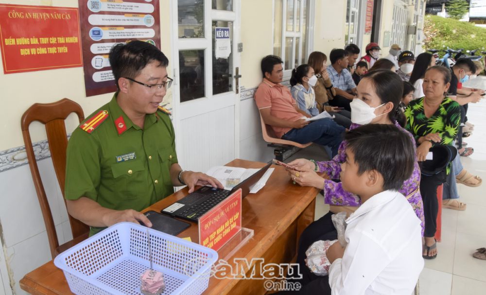 Thời gian qua, Công an tỉnh đã triển khai thực hiện tốt Ðề án 06.