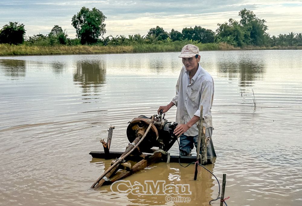 Ông Nguyễn Công Trạng chủ động chuẩn bị cho vụ lúa đông xuân.