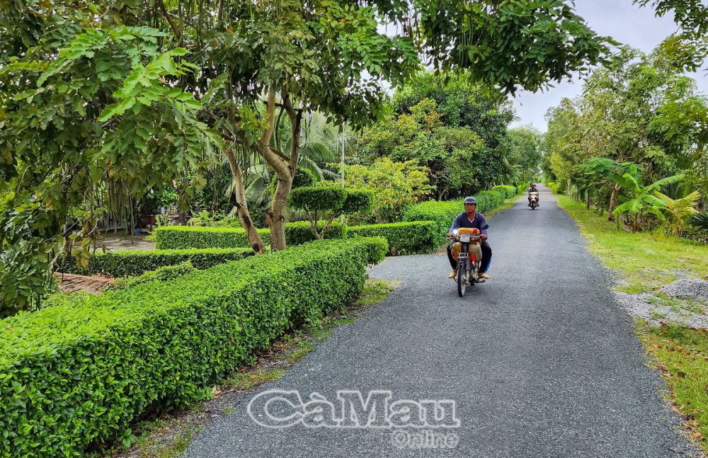 Vai trò hạt nhân của tổ chức đảng được phát huy trong xây dựng NTM ở xã Nguyễn Việt Khái, diện mạo nông thôn ngày càng xanh, sạch, đẹp.