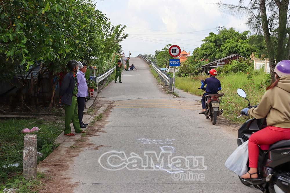 Hiện trường vụ tai nạn.