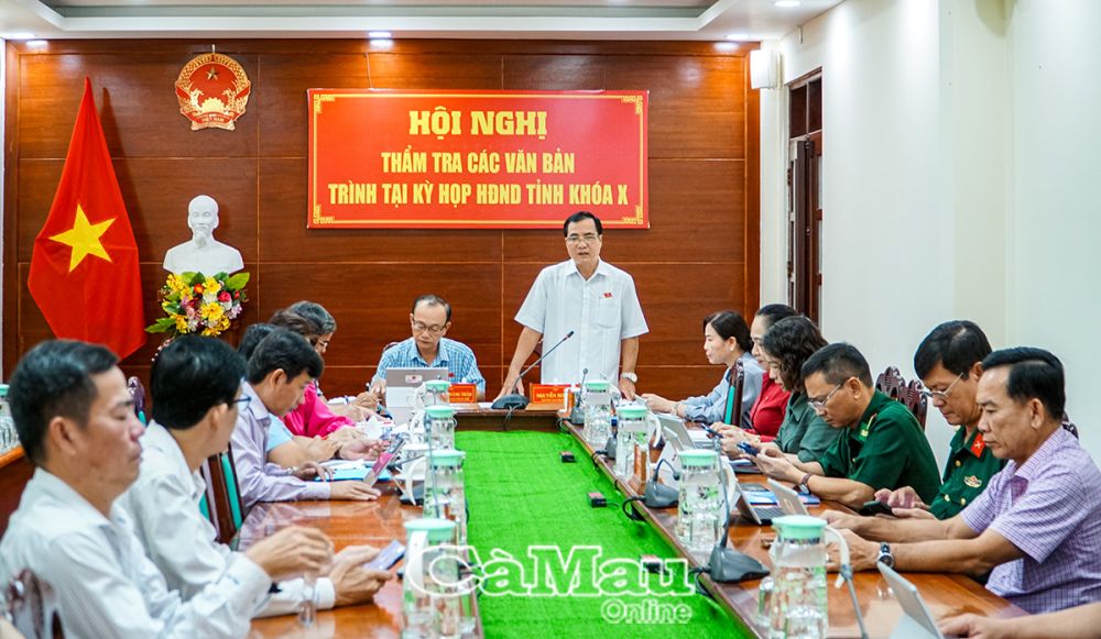 Ban Pháp chế, HĐND tỉnh chủ trì Hội nghị thẩm tra (lần 2) các văn bản trình kỳ họp thứ 17, HĐND tỉnh Khoá X.