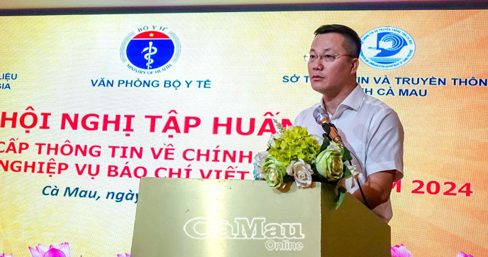 Ông Nguyễn Toàn Thắng, Phó chánh Văn phòng Bộ Y tế cho biết, mục đích tập huấn là nhằm nâng cao nghiệp vụ báo chí viết về y tế cho đội ngũ làm công tác báo chí, truyền thông..