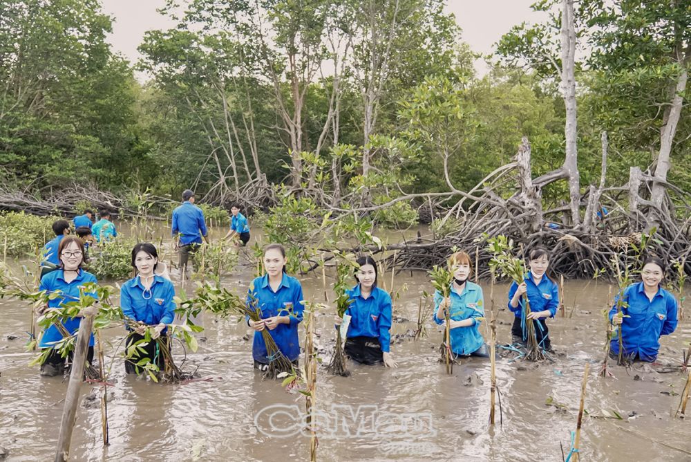 Đoàn viên thanh niên nỗ lực hưởng ứng cho phong trào lần này.