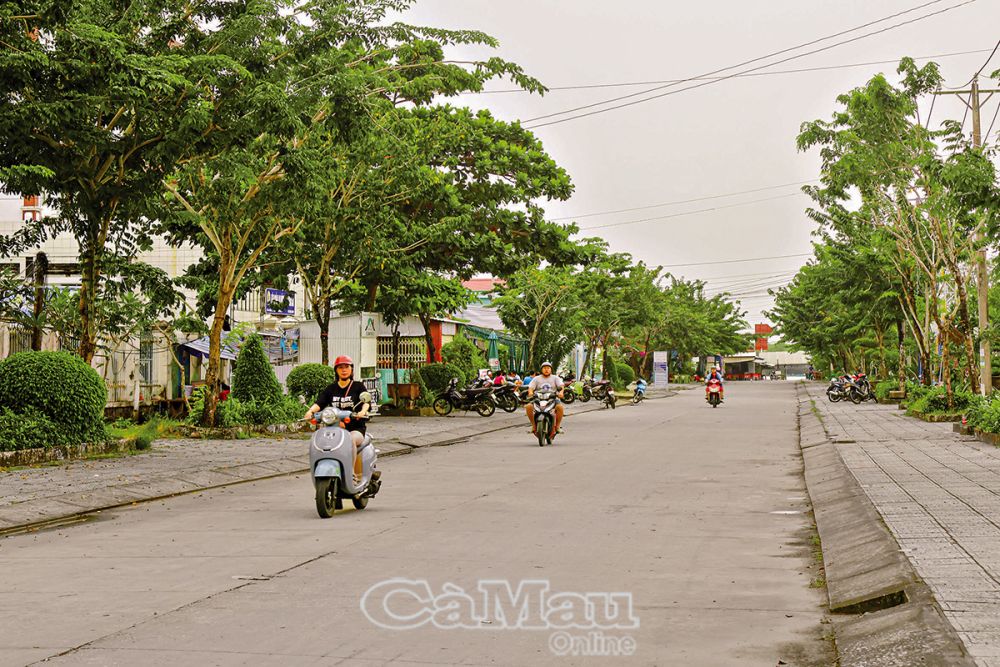 Nhiều tuyến đường nội ô thị trấn được nâng cấp, mở rộng.