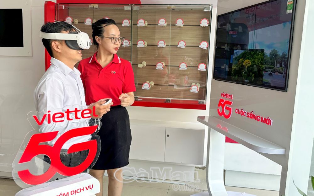 Viettel là doanh nghiệp đầu tiên chính thức cung cấp dịch vụ 5G tại Cà Mau, đã khai trương và chính thức kinh doanh từ 15/11/2024.