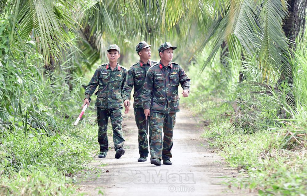 Lực lượng đơn vị luôn canh phòng, tăng cường tuần tra quanh khu vực đất rừng do đơn vị quản lý. 