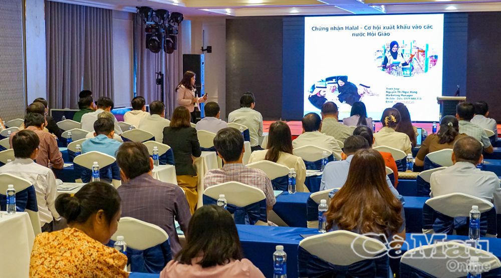 Các đại biểu tham dự Hội nghị phổ biến về Hội nhập Quốc tế năm 2025, với chủ đề “Chứng nhận Halal - Cơ hội xuất khẩu vào các nước Hồi giáo”.