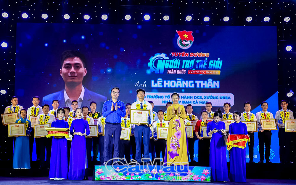 Kỹ sư Lê Hoàng Thân được vinh danh tại Lễ tuyên dương “Người thợ trẻ giỏi” toàn quốc lần thứ XV năm 2025. (Ảnh nhân vật cung cấp)