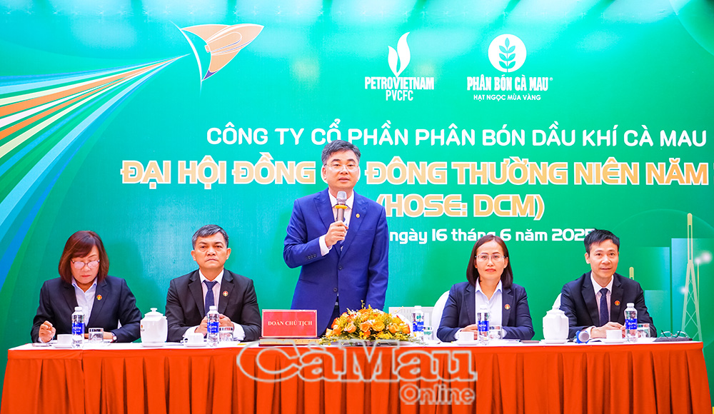 Ông Trần Ngọc Nguyên, Chủ tịch HĐQT Công ty Cổ phần Phân bón Dầu khí Cà Mau kỳ vọng, các cổ đông đồng hành, chia sẻ và xây dựng những giá trị bền vững, sẵn sàng cho chặng đường phát triển mới trong năm 2025 và các năm tiếp theo.