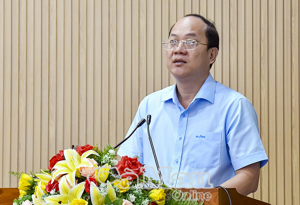 Bí thư Tỉnh uỷ Nguyễn Hồ Hải nhấn mạnh: “Phấn đấu tăng trưởng GRDP năm 2025 đạt 8% trở lên là nhiệm vụ rất khó, phải tập trung hết sức lực, để tạo khí thế mới, niềm tin mới sau hợp nhất tỉnh”.