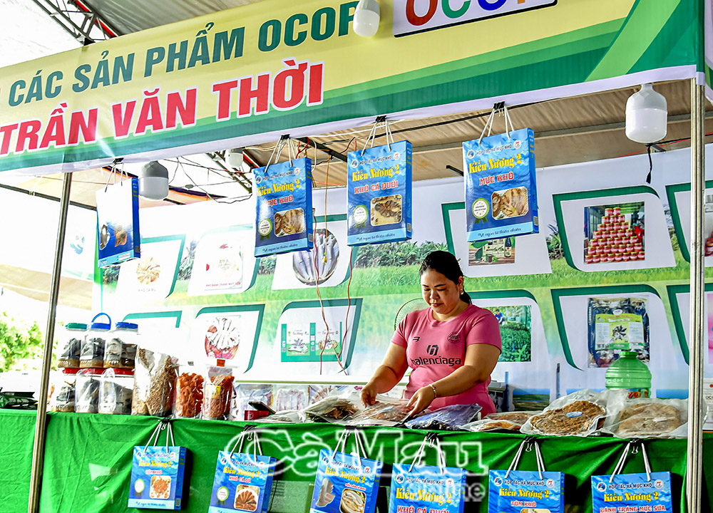 Hỗ trợ DN, hợp tác xã đưa sản phẩm OCOP, thuỷ sản, đặc sản Cà Mau lên sàn thương mại điện tử, hệ thống phân phối trong và ngoài tỉnh.