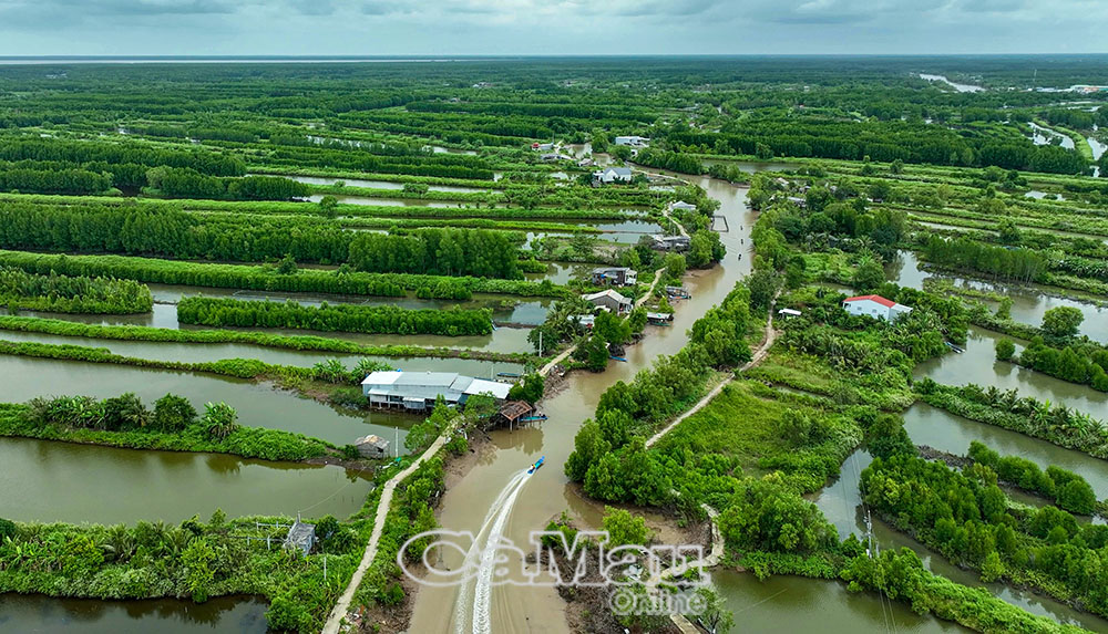 Xã Đất Mới, địa phương tiêu biểu trong bàn giao mặt bằng dự án cao tốc Cà Mau - Đất Mũi.