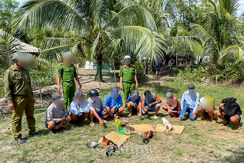 Công an Xã Quách Phẩm triệt xoá điểm tệ nạn xã hội liên quan đến 10 đối tượng