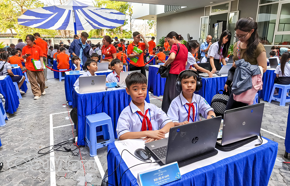 Học sinh Trường Tiểu học Ngan Dừa đạt giải Khuyến khích cuộc thi sáng tạo AI tại Cần Thơ.
