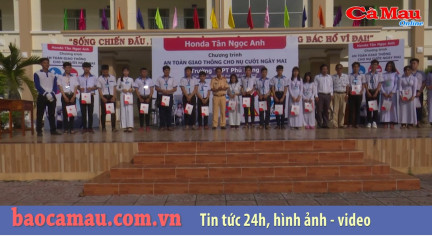 Hơn 1.400 học sinh tham gia chương trình “An toàn giao thông cho nụ cười ngày mai”