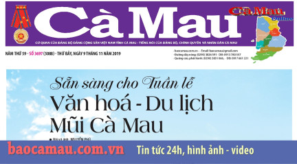 Điểm báo Cà Mau số thứ Bảy, 9/11/2019