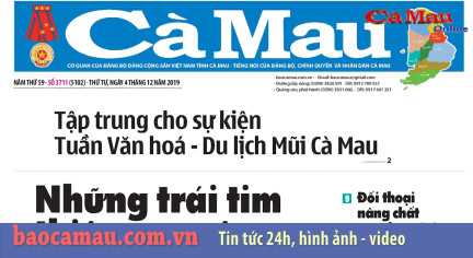 Điểm báo Cà Mau, 4/12/2019