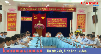 Cà Mau: góp ý dự thảo văn kiện Đại hội XVI lần thứ 5