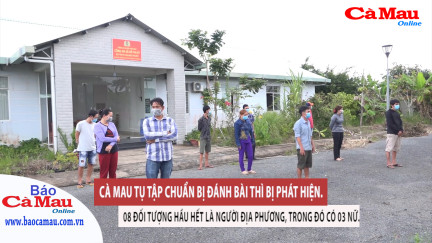 Tụ tập chuẩn bị đánh bài ăn tiền thì bị phát hiện