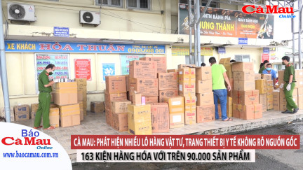 Cà Mau: Phát hiện nhiều lô hàng vật tư, trang thiết bị y tế không rõ nguồn gốc