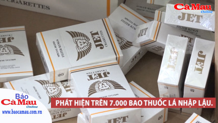 Phát hiện trên 7.000 bao thuốc lá nhập lậu