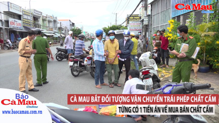 Cà Mau bắt đối tượng vận chuyển trái phép chất cấm