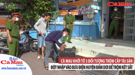 Cà Mau khởi tố 3 đối tượng trộm két sắt