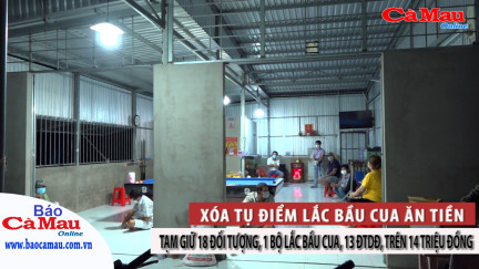 Cà Mau: Xóa tụ điểm lắc bầu cua ăn tiền