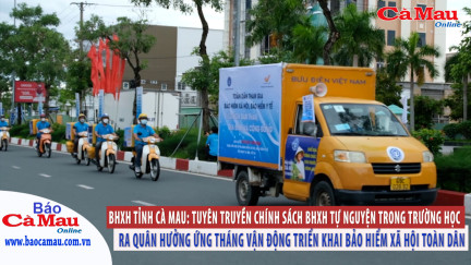 BHXH tỉnh Cà Mau: Tuyên truyền chính sách BHXH tự nguyện trong trường học