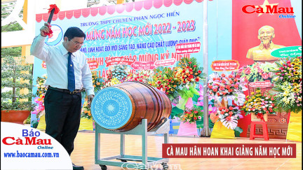 Cà Mau hân hoan khai giảng năm học mới