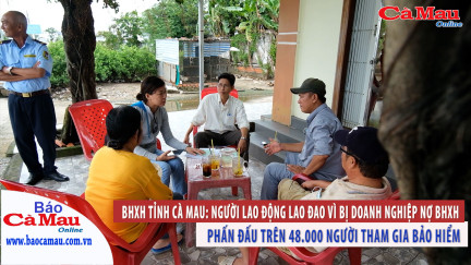 BHXH tỉnh Cà Mau: Người lao động lao đao vì bị doanh nghiệp nợ BHXH