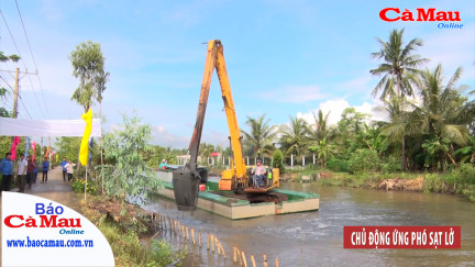 Chủ động ứng phó sạt lở