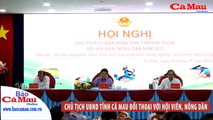 Chủ tịch UBND tỉnh Cà Mau đối thoại với hội viên, nông dân