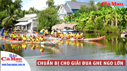 Chuẩn bị cho giải đua ghe ngo lớn