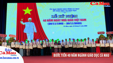 Bước tiến 40 năm ngành giáo dục Cà Mau