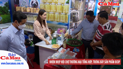 Nhộn nhịp Hội chợ Thương mại tổng hợp, trưng bày sản phẩm OCOP