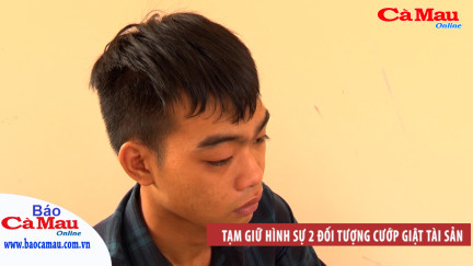 Tạm giữ hình sự 2 đối tượng cướp giật tài sản