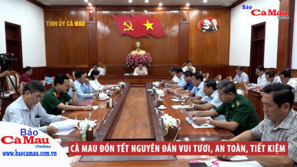 Cà Mau đón Tết Nguyên đán vui tươi, an toàn, tiết kiệm