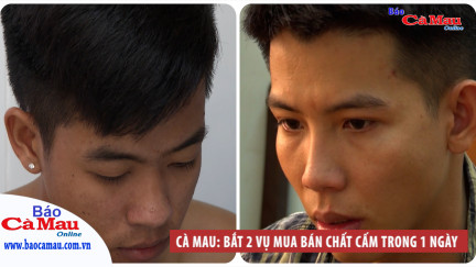 Cà Mau: Bắt 2 vụ mua bán chất cấm trong 1 ngày