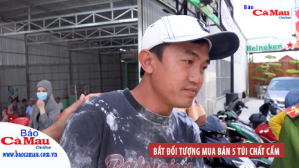 Bắt đối tượng mua bán 5 túi chất cấm