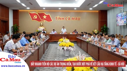 Đẩy nhanh tiến độ các dự án trọng điểm, tạo bước đột phá về kết cấu hạ tầng kinh tế - xã hội