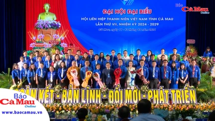 Đại hội Đại biểu Hội LHTN Việt Nam tỉnh Cà Mau lần thứ VII: Thành công tốt đẹp