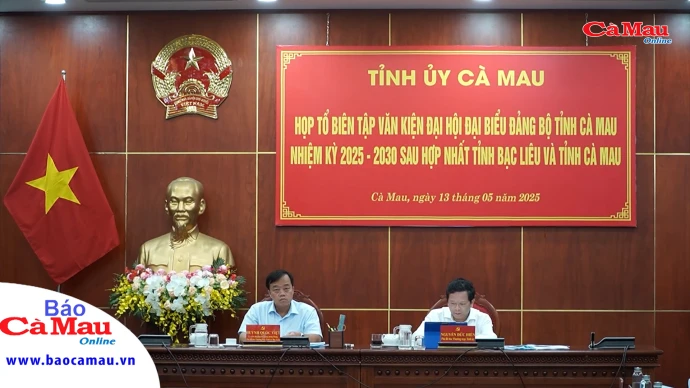 Thảo luận kịch bản tăng trưởng của tỉnh Cà Mau sau hợp nhất