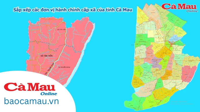Sắp xếp các đơn vị hành chính cấp xã của tỉnh Cà Mau