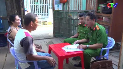 An ninh Cà Mau 01/01/2026: Lực lượng công an phục vụ người dân ngay từ cơ sở