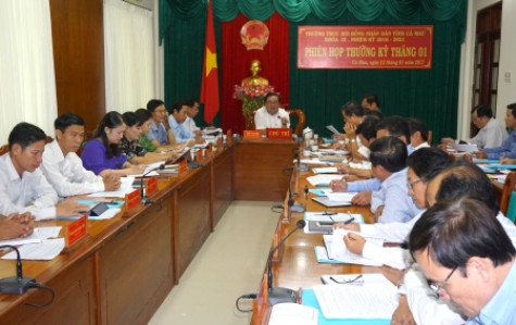 HĐND tỉnh họp phiên thường kỳ tháng 1