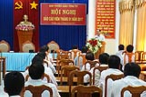 Ban Tuyên giáo Tỉnh uỷ hội nghị báo cáo viên tháng 1