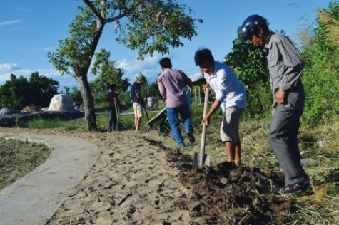 “3 cùng” xây dựng làng quê