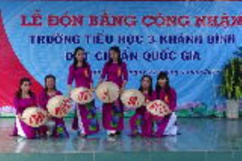 Công nhận trường Tiểu học 3 Khánh Bình đạt chuẩn quốc gia