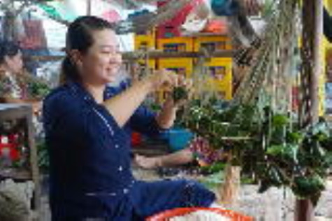 Thêm thu nhập từ gói bánh ú dịp Tết Đoan Ngọ